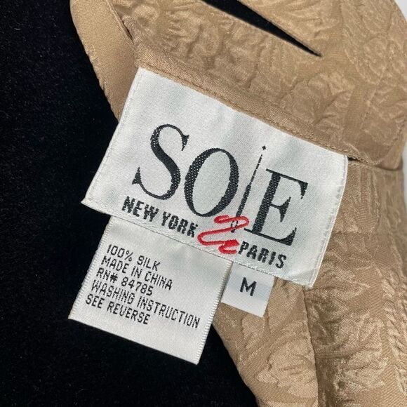 Vintage Soie NY 100% Silk Floral Blouse - Women’s M - Picture 6 of 6